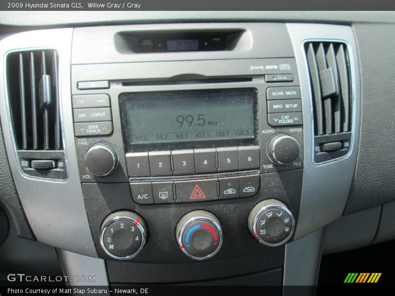 Willow Gray / Gray 2009 Hyundai Sonata GLS