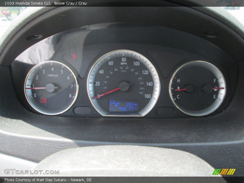 Willow Gray / Gray 2009 Hyundai Sonata GLS