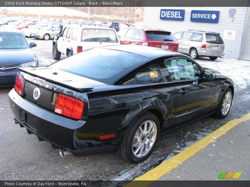 Black / Black/Black 2009 Ford Mustang Shelby GT500KR Coupe