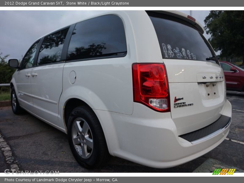 Stone White / Black/Light Graystone 2012 Dodge Grand Caravan SXT