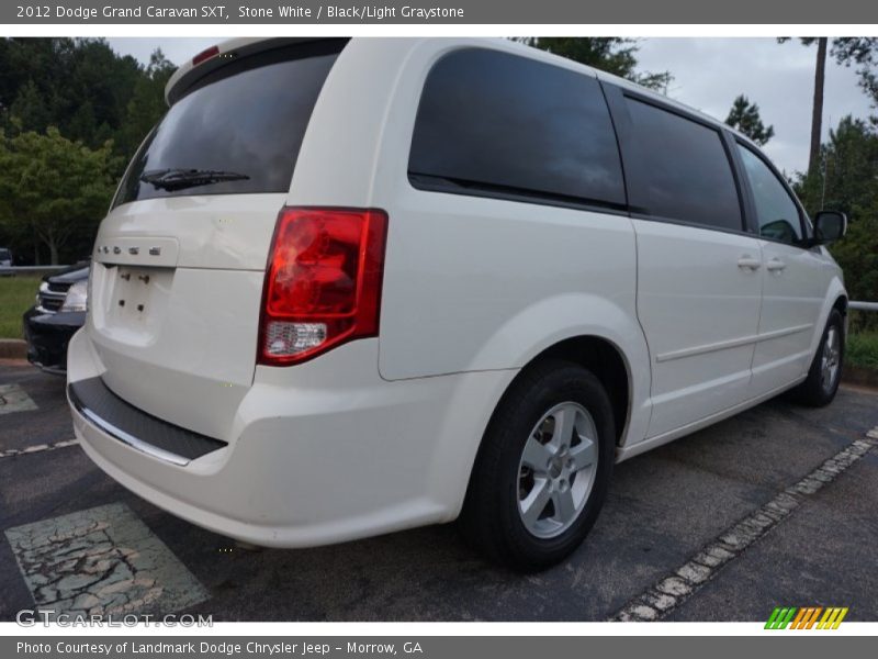 Stone White / Black/Light Graystone 2012 Dodge Grand Caravan SXT
