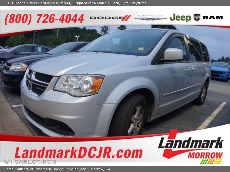 Bright Silver Metallic / Black/Light Graystone 2011 Dodge Grand Caravan Mainstreet