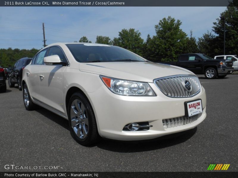 White Diamond Tricoat / Cocoa/Cashmere 2011 Buick LaCrosse CXL