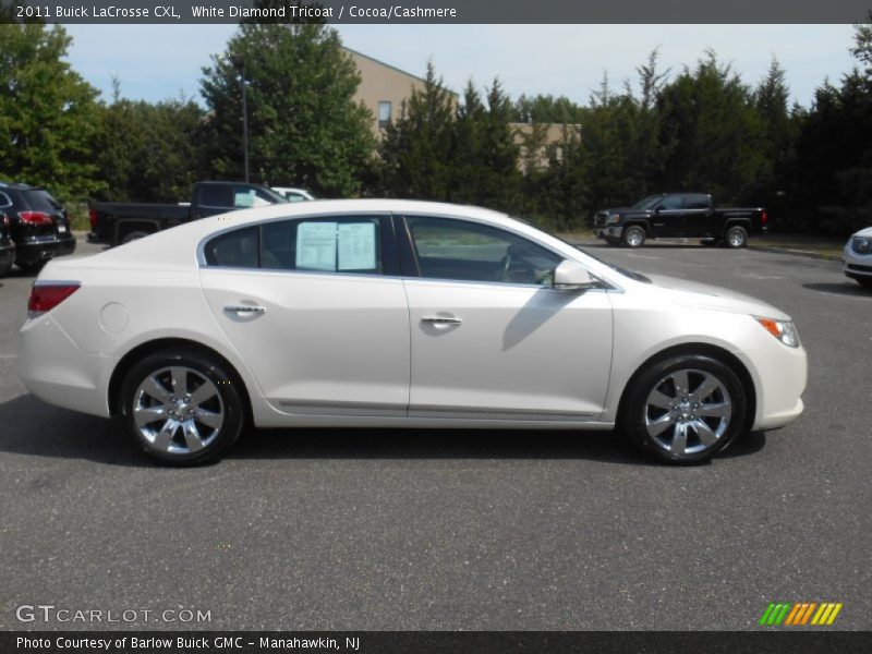 White Diamond Tricoat / Cocoa/Cashmere 2011 Buick LaCrosse CXL
