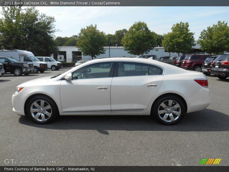 White Diamond Tricoat / Cocoa/Cashmere 2011 Buick LaCrosse CXL
