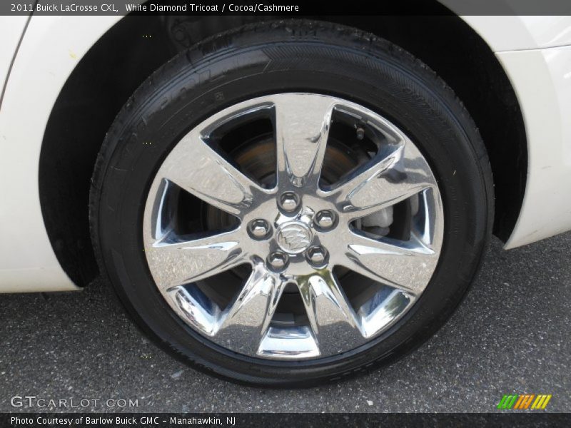 White Diamond Tricoat / Cocoa/Cashmere 2011 Buick LaCrosse CXL