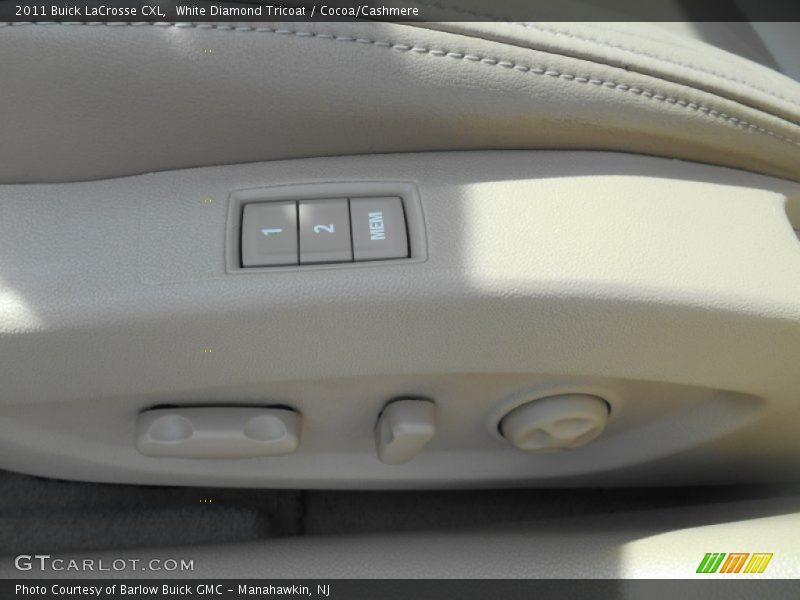 White Diamond Tricoat / Cocoa/Cashmere 2011 Buick LaCrosse CXL