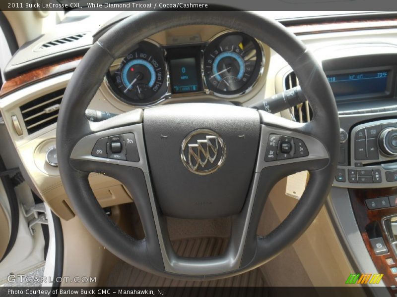 White Diamond Tricoat / Cocoa/Cashmere 2011 Buick LaCrosse CXL