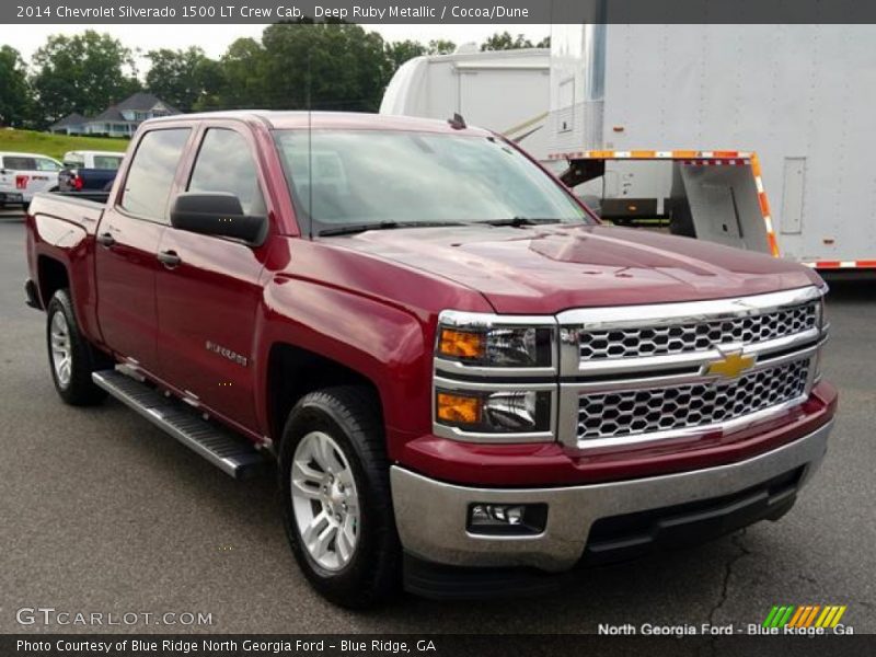 Deep Ruby Metallic / Cocoa/Dune 2014 Chevrolet Silverado 1500 LT Crew Cab