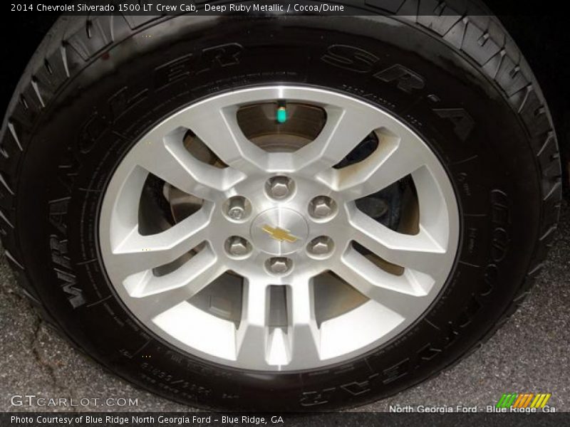 Deep Ruby Metallic / Cocoa/Dune 2014 Chevrolet Silverado 1500 LT Crew Cab