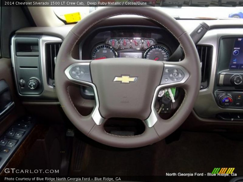 Deep Ruby Metallic / Cocoa/Dune 2014 Chevrolet Silverado 1500 LT Crew Cab