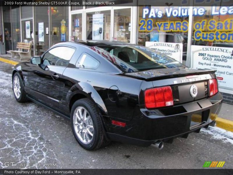 Black / Black/Black 2009 Ford Mustang Shelby GT500KR Coupe