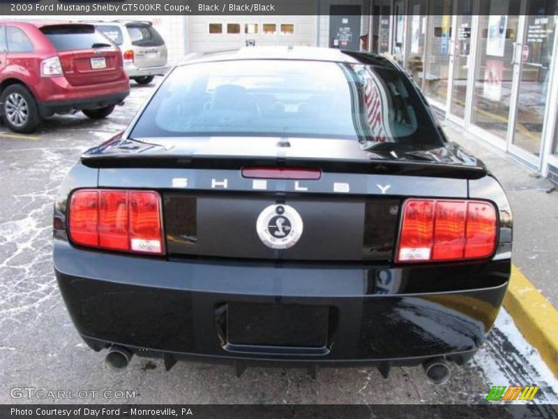 Black / Black/Black 2009 Ford Mustang Shelby GT500KR Coupe