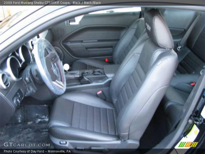 Black / Black/Black 2009 Ford Mustang Shelby GT500KR Coupe