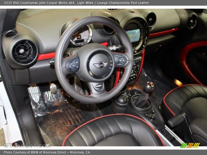 Light White / Lounge Championship Red Leather 2015 Mini Countryman John Cooper Works All4