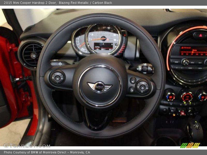 Blazing Red Metallic / Carbon Black 2015 Mini Cooper Hardtop 2 Door