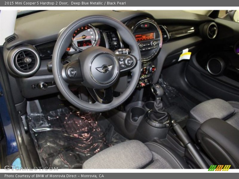 Deep Blue Metallic / Black Pearl 2015 Mini Cooper S Hardtop 2 Door