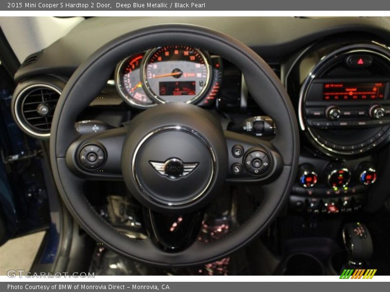 Deep Blue Metallic / Black Pearl 2015 Mini Cooper S Hardtop 2 Door
