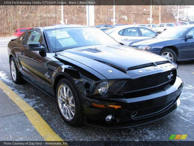 Black / Black/Black 2009 Ford Mustang Shelby GT500KR Coupe