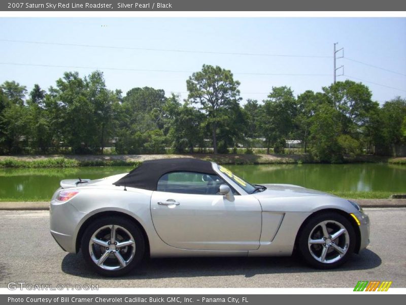 Silver Pearl / Black 2007 Saturn Sky Red Line Roadster