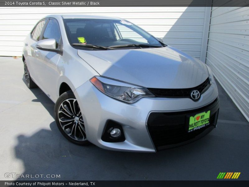 Classic Silver Metallic / Black 2014 Toyota Corolla S