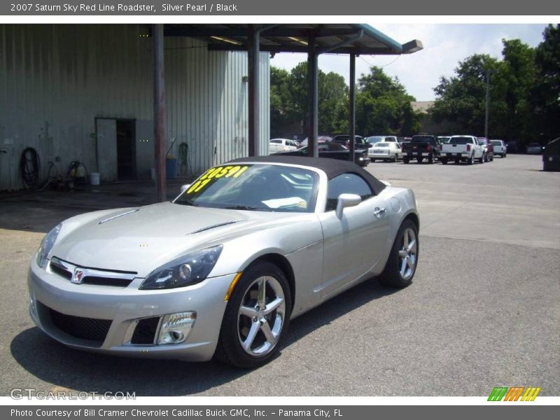 Silver Pearl / Black 2007 Saturn Sky Red Line Roadster