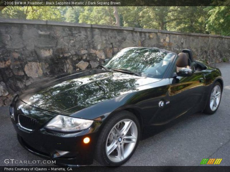 Black Sapphire Metallic / Dark Sepang Brown 2006 BMW M Roadster