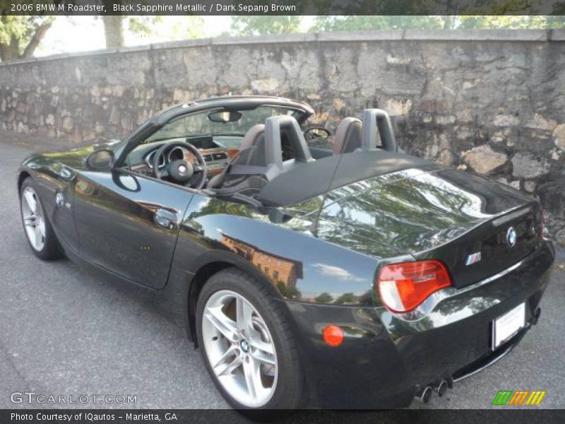 Black Sapphire Metallic / Dark Sepang Brown 2006 BMW M Roadster
