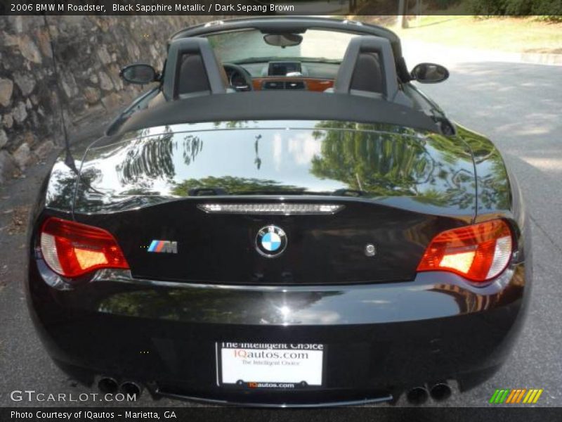Black Sapphire Metallic / Dark Sepang Brown 2006 BMW M Roadster