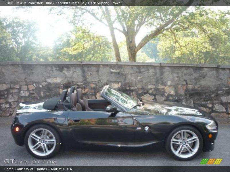 Black Sapphire Metallic / Dark Sepang Brown 2006 BMW M Roadster