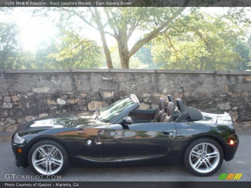 Black Sapphire Metallic / Dark Sepang Brown 2006 BMW M Roadster