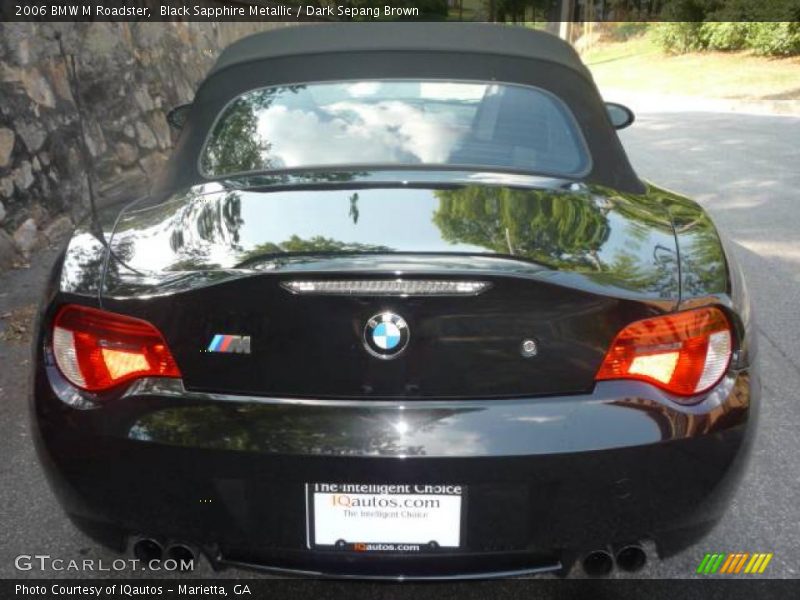Black Sapphire Metallic / Dark Sepang Brown 2006 BMW M Roadster