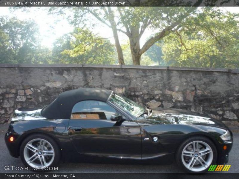 Black Sapphire Metallic / Dark Sepang Brown 2006 BMW M Roadster