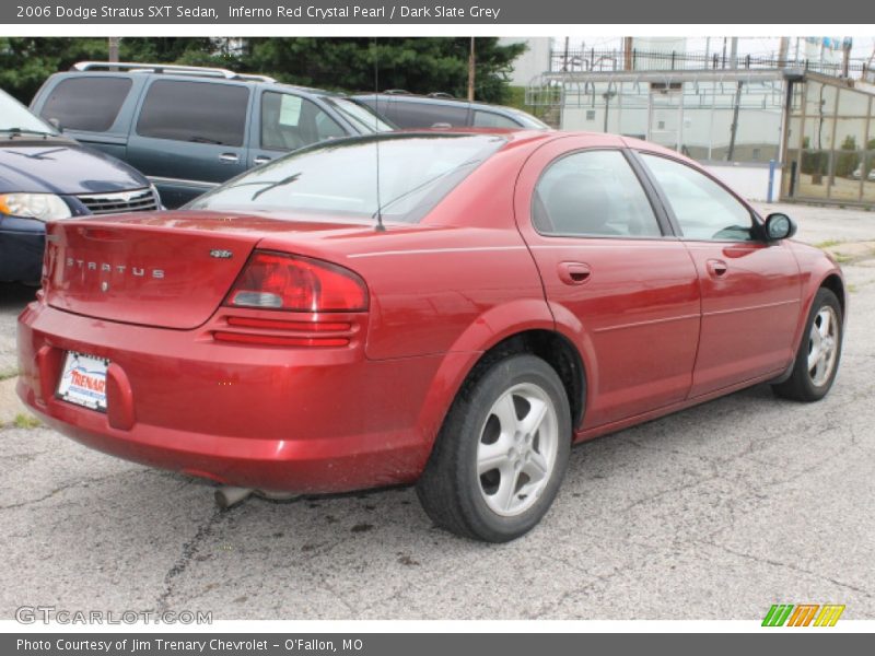 Inferno Red Crystal Pearl / Dark Slate Grey 2006 Dodge Stratus SXT Sedan
