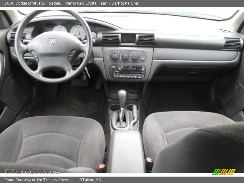 Inferno Red Crystal Pearl / Dark Slate Grey 2006 Dodge Stratus SXT Sedan