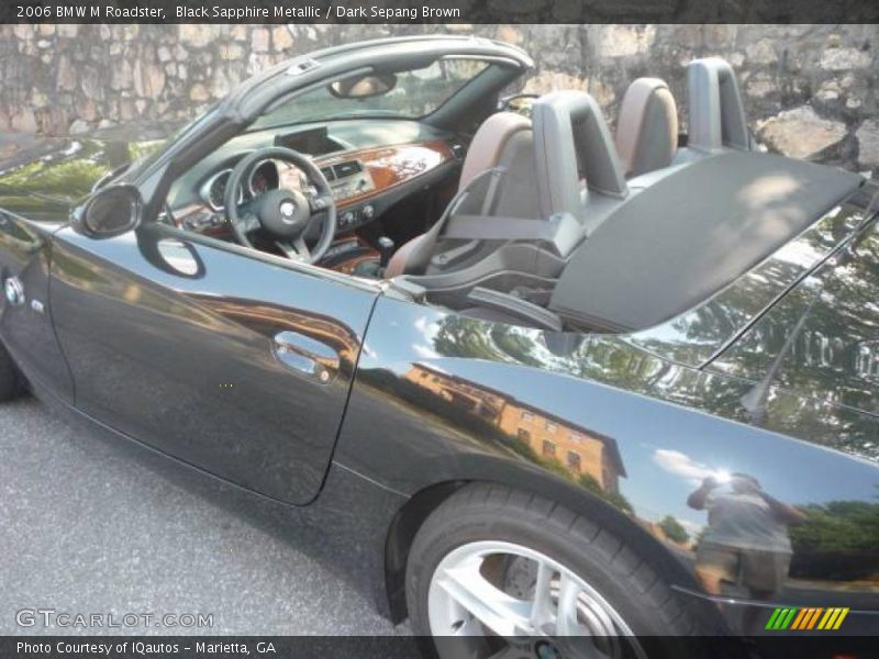 Black Sapphire Metallic / Dark Sepang Brown 2006 BMW M Roadster