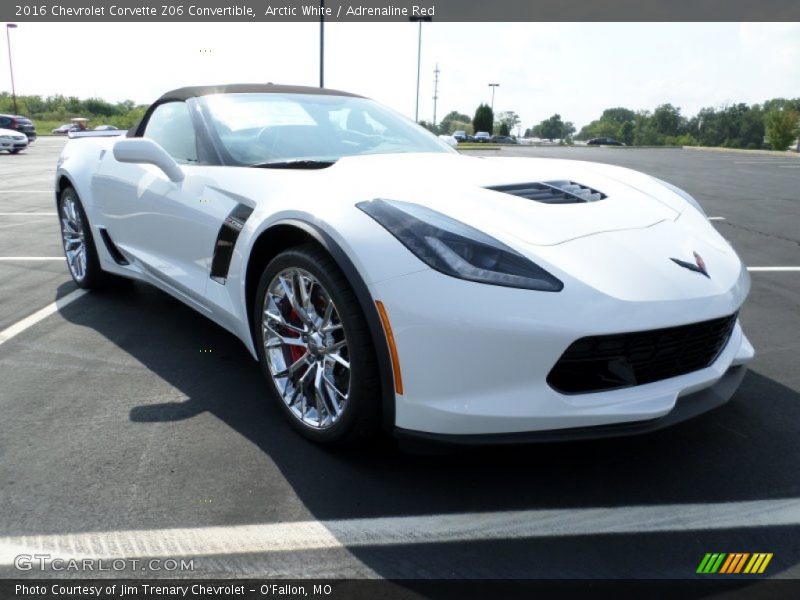 Arctic White / Adrenaline Red 2016 Chevrolet Corvette Z06 Convertible
