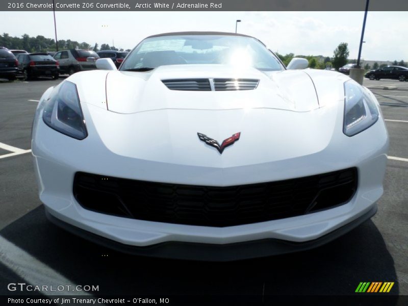 Arctic White / Adrenaline Red 2016 Chevrolet Corvette Z06 Convertible