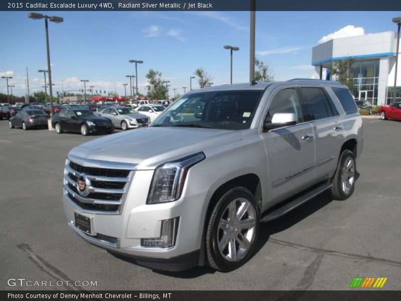 Radiant Silver Metallic / Jet Black 2015 Cadillac Escalade Luxury 4WD