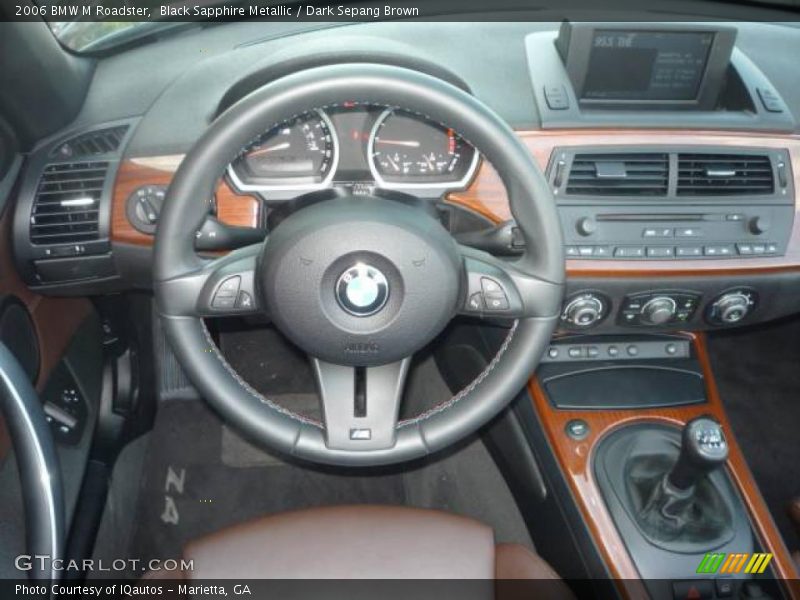 Black Sapphire Metallic / Dark Sepang Brown 2006 BMW M Roadster