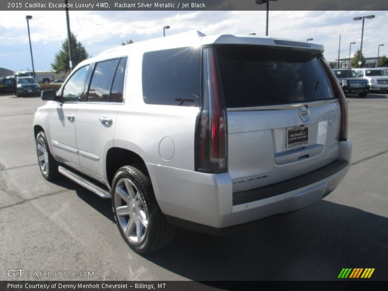 Radiant Silver Metallic / Jet Black 2015 Cadillac Escalade Luxury 4WD