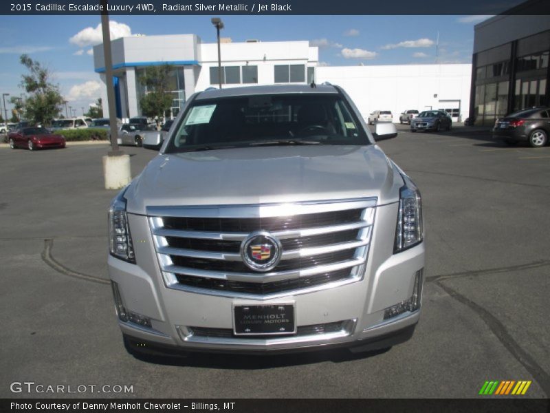 Radiant Silver Metallic / Jet Black 2015 Cadillac Escalade Luxury 4WD