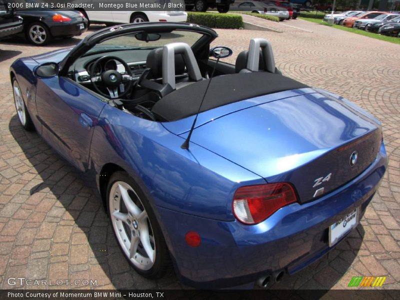 Montego Blue Metallic / Black 2006 BMW Z4 3.0si Roadster