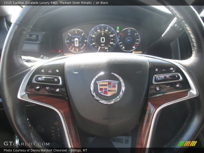 Radiant Silver Metallic / Jet Black 2015 Cadillac Escalade Luxury 4WD