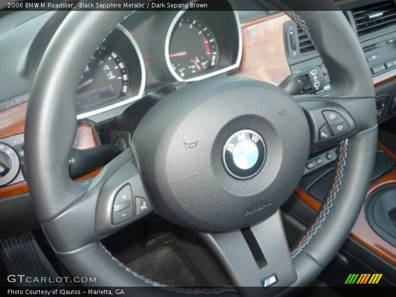 Black Sapphire Metallic / Dark Sepang Brown 2006 BMW M Roadster