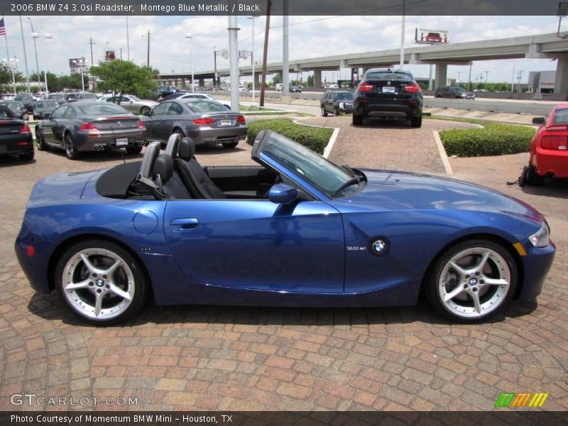 Montego Blue Metallic / Black 2006 BMW Z4 3.0si Roadster