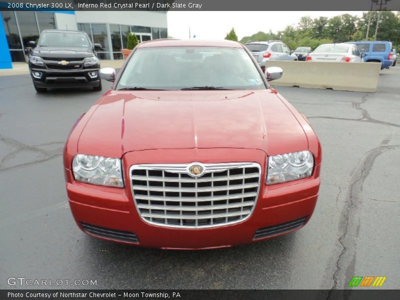 Inferno Red Crystal Pearl / Dark Slate Gray 2008 Chrysler 300 LX