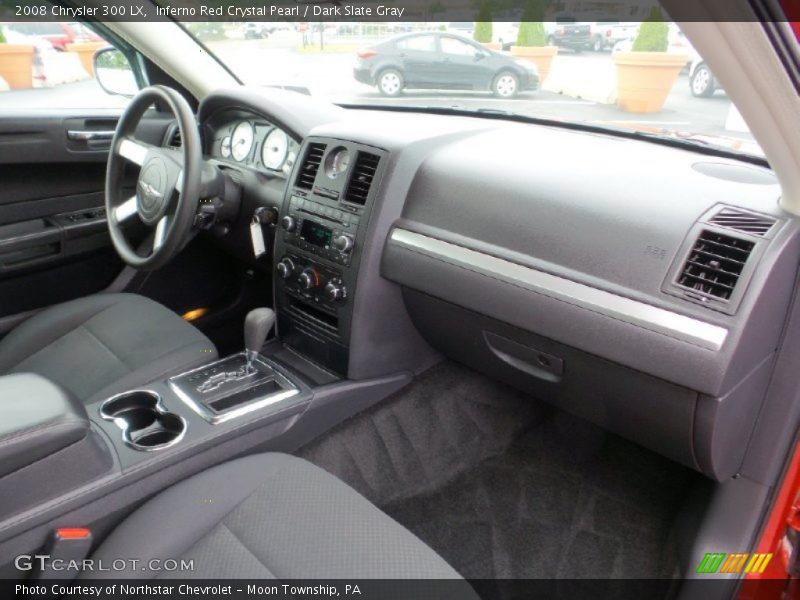 Inferno Red Crystal Pearl / Dark Slate Gray 2008 Chrysler 300 LX