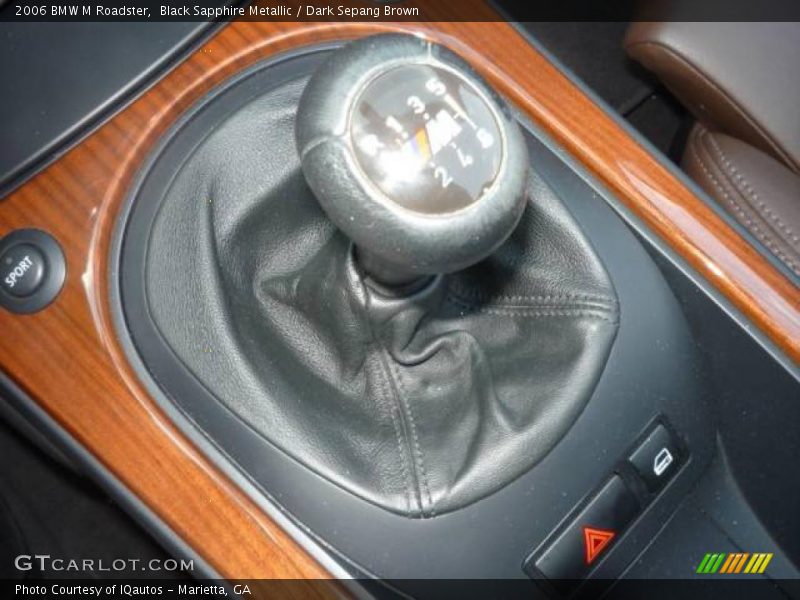 Black Sapphire Metallic / Dark Sepang Brown 2006 BMW M Roadster