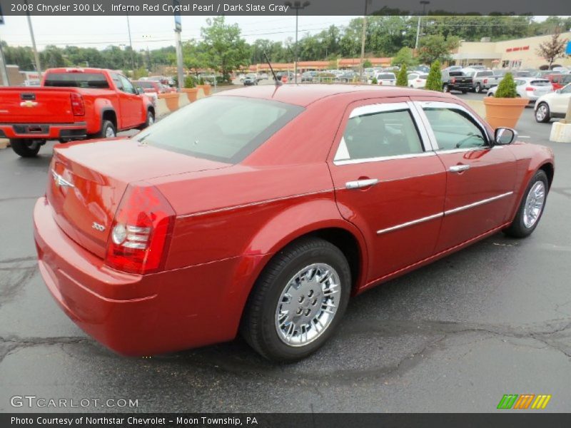 Inferno Red Crystal Pearl / Dark Slate Gray 2008 Chrysler 300 LX